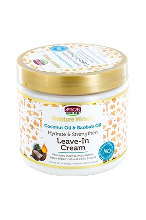 African Pride Moisture Miracle Coconut Oil & Baobab Oil Leave-In Cream