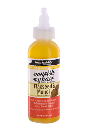 Aunt Jackies Natural Growth Oil Flaxseed Monoi 4oz