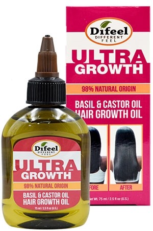 Difeel Ultra Growth Hair oil Basil &Castor 2.5oz