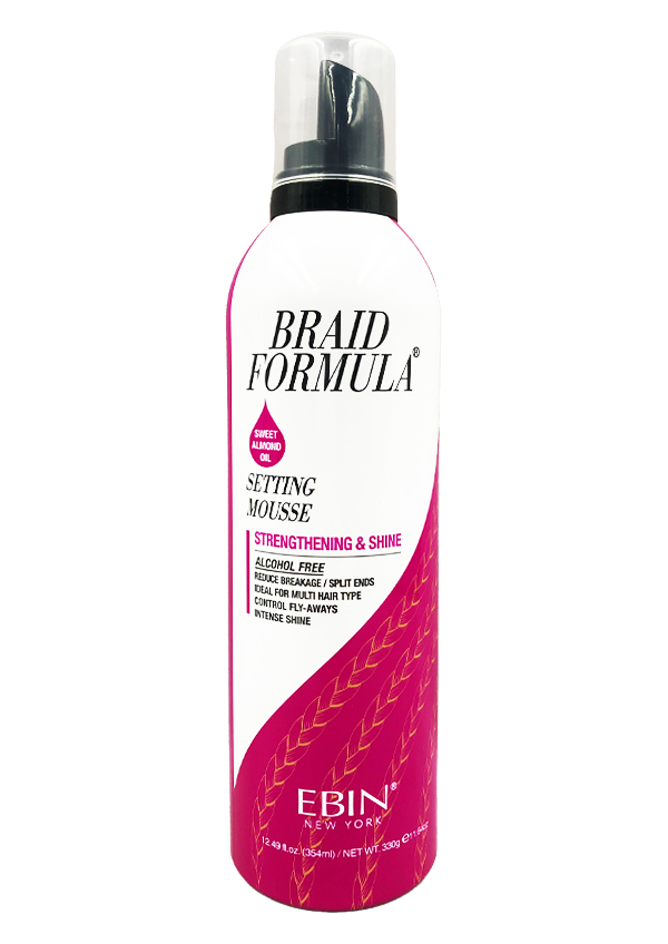 Ebin Braid Formula Setting Mousse Strengthening Shine 12.49oz